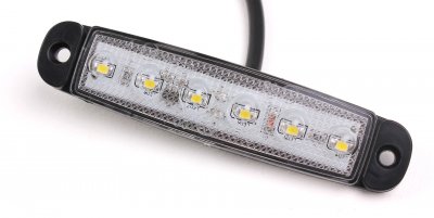 Super slim position light with 6xLED 12-24V E-marked