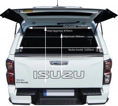 Truck Cap Alpha GSX for Isuzu D-Max from 2021-
