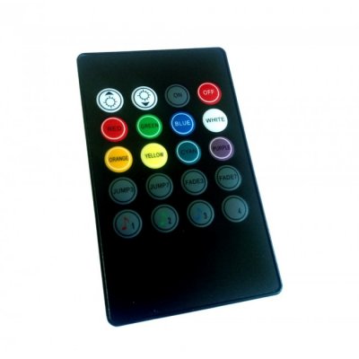 RGB LED strips, music-controlled interior lighting