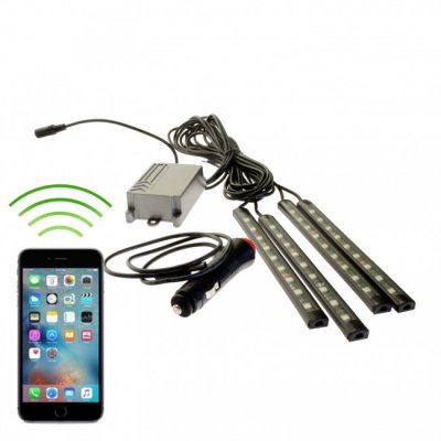 RGB LED strip interior lighting (Controlled by smartphone)