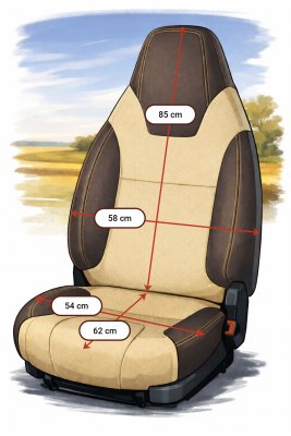 Seat covers for Bürstner motorhome – Fiat Ducato 2015-
