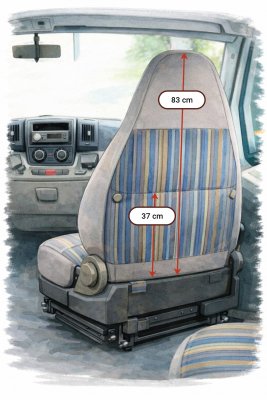 Seat covers for Bürstner motorhome – Fiat Ducato 2006-