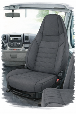 Seat covers for Bürstner motorhome – Fiat Ducato 2006- | Anthracite