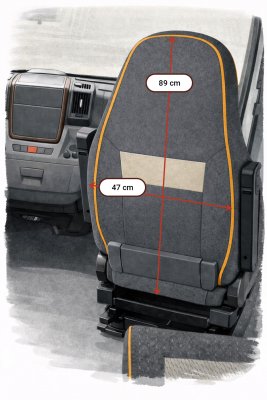 Seat covers for Dethleffs motorhome – Fiat Ducato 2006-