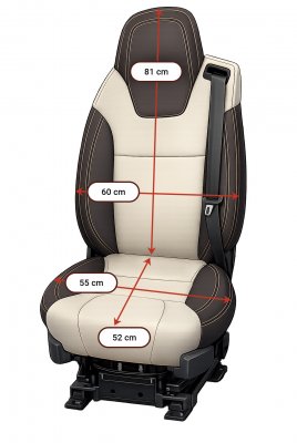 Seat covers for Kabe motorhome – Fiat Ducato 2015-