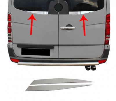 Stainless steel rear window glazing beads for Mercedes Sprinter 2006-2018