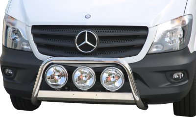 Stainless steel low bull bar for Mercedes-Benz Sprinter 2013-