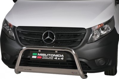 Stainless steel low bull bar for Mercedes-Benz Vito 2014-