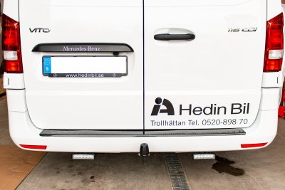 Rear bumper protection Mercedes-Benz V-Class from 2014- in Carbon Fiber
