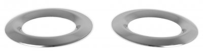 Stainless steel fog light rings for Renault Trafic from 2015-
