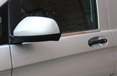Stainless steel glazing beads for Mercedes Vito/V-Class from 2014-