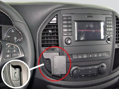 Mobile phone holder for Mercedes-Benz Vito from 2014-2024