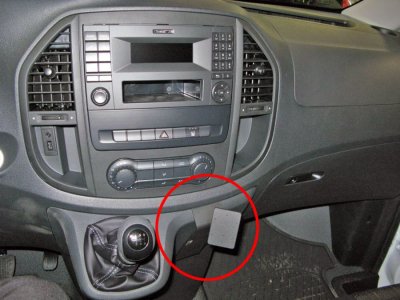 Mobile phone holder for Mercedes-Benz Vito from 2014-2024