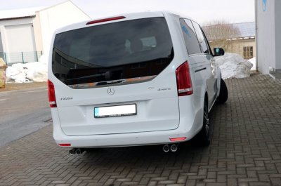 Sports exhaust system for Mercedes Vito/V-Class from 2014-