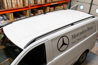 Black Aluminum Roof Rails for Mercedes Vito L1 - Secondhand sorting