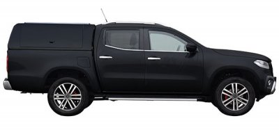 Force Pro cover with opening side hatches for Mercedes X-Class from 2017-