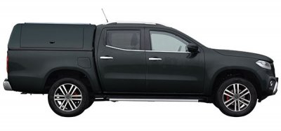 Force Pro cover with opening side hatches for Mercedes X-Class from 2017-
