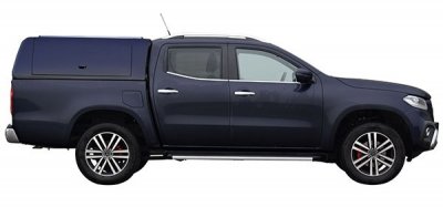 Force Pro cover with opening side hatches for Mercedes X-Class from 2017-