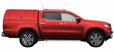 Force Pro cover with opening side hatches for Mercedes X-Class from 2017-