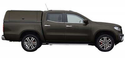 Force Pro cover with opening side hatches for Mercedes X-Class from 2017-
