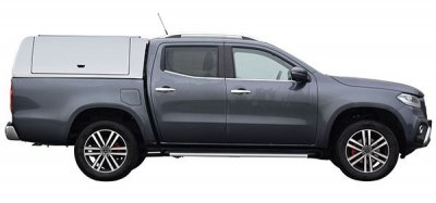 Force Pro cover with opening side hatches for Mercedes X-Class from 2017-