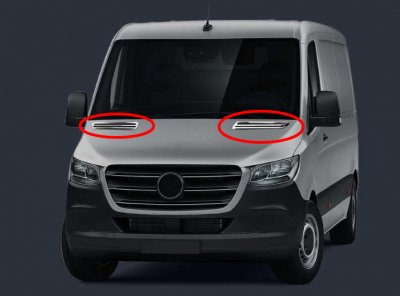 Air intake details Sprinter (Mercedes) 2018-