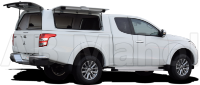 Force Pro cover with opening side hatches for Fiat Fullback (Club Cab) from 2016-