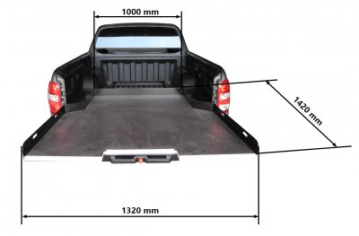 Cargo sled for Mitsubishi L200 from 2016-