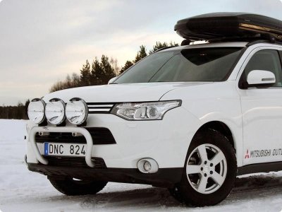 Aluminum bull bar for Mitsubishi Outlander 2013-2015