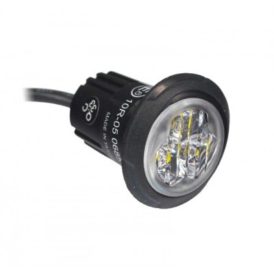 Axixtech "Hide-Away" LED Flashing Light in Blue, Orange and White | ECE R65* | 12-24V