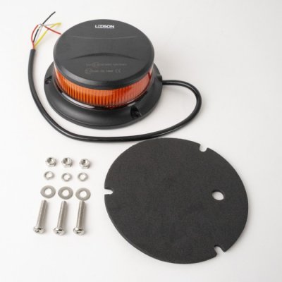 LEDSON Warning Light SLIM | LED | Surface Mount, Magnetic Mount or Pole Mount | ECE R65/R10