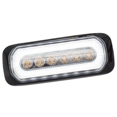 LED Flashing Light with Halo Ring in White, Red and Orange | ECE R65/R10/R91 | 12-24V