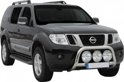 Low bull bar for Nissan Navara D40 Facelift 2010-2015