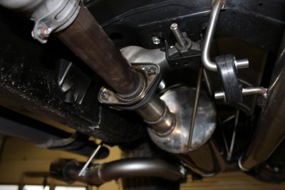Sports exhaust system sidepipes 4x90 mm for Nissan Navara 2006-2014