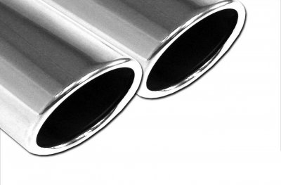 Sports exhaust system sidepipes 4x90 mm for Nissan Navara 2006-2014