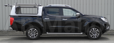 Force Pro flat cover with opening side hatches for Nissan Navara (Double Cab) from 2015-