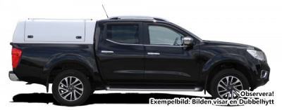 Force Pro cover with opening side hatches for Nissan Navara (1.5 cab) from 2015-