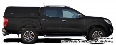 Force Pro cover with opening side hatches for Nissan Navara (1.5 cab) from 2015-