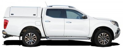 Force Pro flat cover with opening side hatches for Nissan Navara (Double Cab) from 2015-