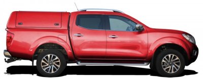 Force Pro flat cover with opening side hatches for Nissan Navara (Double Cab) from 2015-