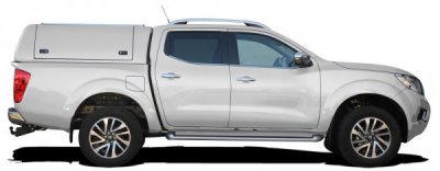Force Pro flat cover with opening side hatches for Nissan Navara (Double Cab) from 2015-