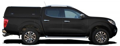 Force Pro flat cover with opening side hatches for Nissan Navara (Double Cab) from 2015-