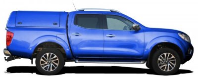 Force Pro flat cover with opening side hatches for Nissan Navara (Double Cab) from 2015-