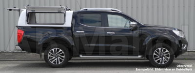 Force Pro cover with opening side hatches for Nissan Navara (1.5 cab) from 2015-