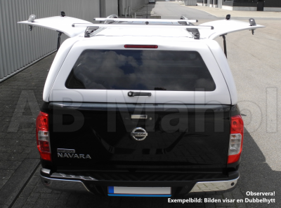 Force Pro cover with opening side hatches for Nissan Navara (1.5 cab) from 2015-