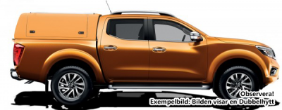 Force Pro cover with opening side hatches for Nissan Navara (1.5 cab) from 2015-