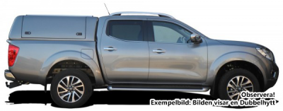 Force Pro cover with opening side hatches for Nissan Navara (1.5 cab) from 2015-