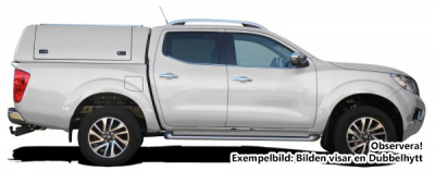 Force Pro cover with opening side hatches for Nissan Navara (1.5 cab) from 2015-