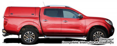 Force Pro cover with opening side hatches for Nissan Navara (1.5 cab) from 2015-