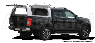 Force Pro cover with opening side hatches for Nissan Navara (1.5 cab) from 2015-